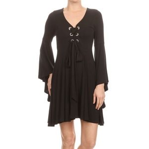 Vava by Joy Fit & Flare LBD Black S $107 New